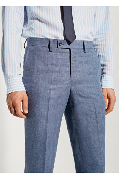 MANGO Woman Lacivert Erkek  Pantolon 57105606
