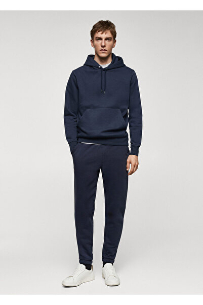 MANGO Woman Lacivert Erkek  Sweatshirt 67130650