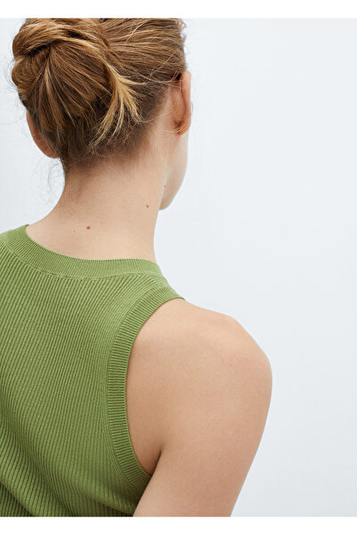 MANGO Yeşil Kadın  Bluz 67087115