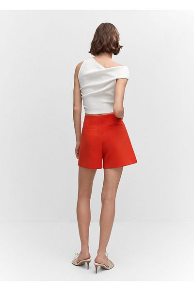 MANGO Pantaloni scurți portocalii și Bermude pentru femei - 57129028