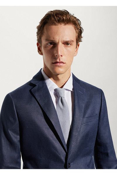 MANGO Pánská bunda navy modré sako -57105502