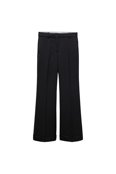 MANGO Woman Dámské černé kalhoty -67048657