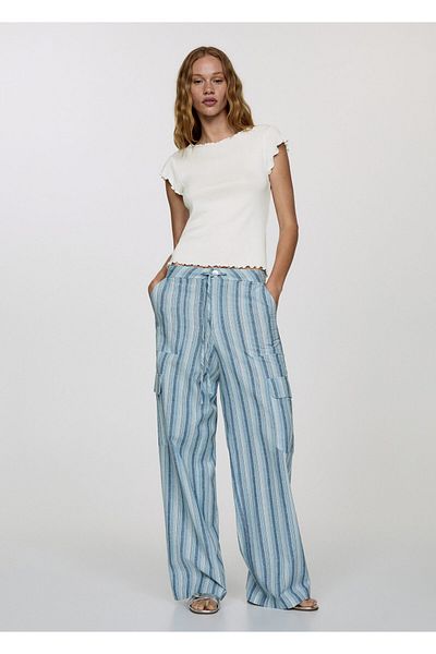 MANGO 67007929 Model Alb Tricou damă 