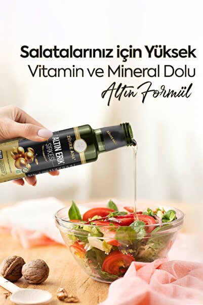 Zühre Ana Mirabelle Altın Erik Sirkesi Doğal Fermantasyon Prebiyotik Form Sirkesi 250 Ml