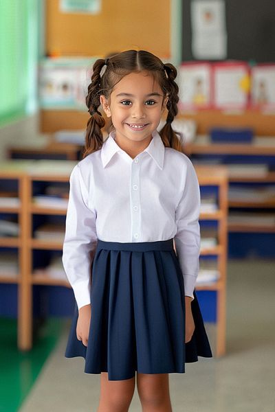 TRENDYOLKIDS Weißes Unisex-Schulhemd aus Webstoff TKDAW25GO00002