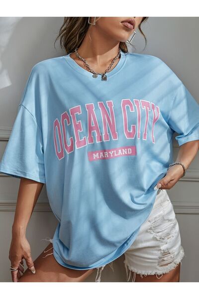 BEGRİFF Γραπτό μπλουζάκι Ocean City Unisex