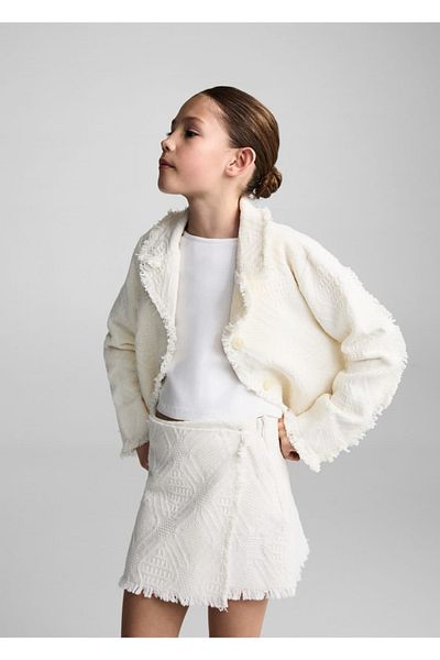 MANGO Kids Ecru Skirt for Kids
