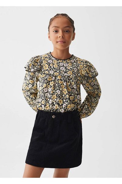 MANGO Kids Fusta Neagra Pentru Copii