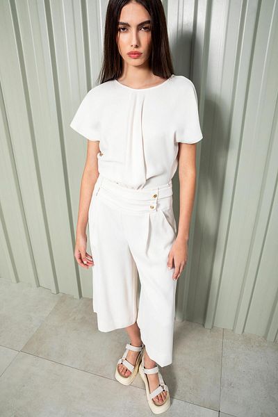 KAMEYA Wide Leg Trousers with Waist Belt Detail - 24S20409