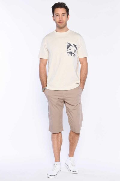 ECKO UNLTD Ανδρικό μπλουζάκι Crew Neck Ecru Ecko Unlimited