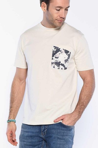 ECKO UNLTD Ανδρικό μπλουζάκι Crew Neck Ecru Ecko Unlimited