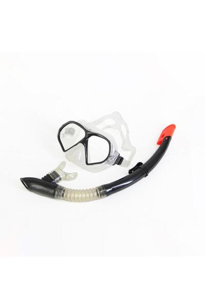 Apnea Corsica Maske Şnorkel Set Şeffaf/siyah