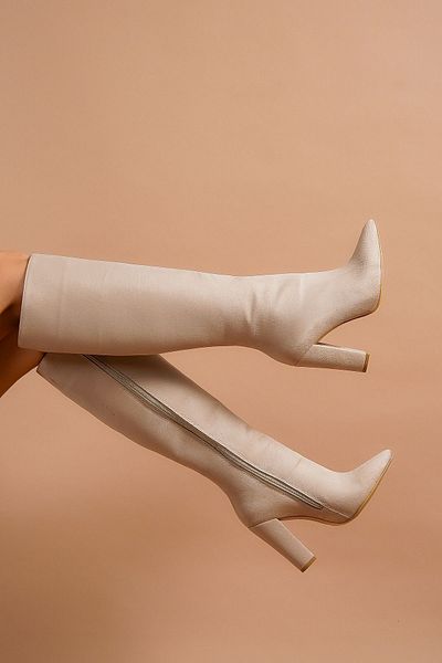Ayakkabı Ateşi Γυναικείες μπότες Andros Nude Suede