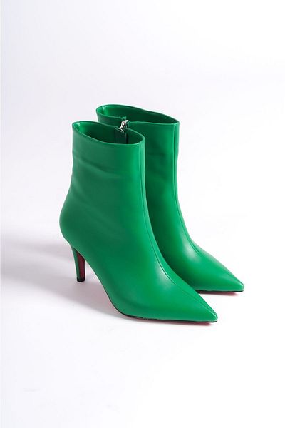 Ayakkabı Ateşi Green Skin Γυναικεία παπούτσια με λεπτό τακούνι Stiletto Deco