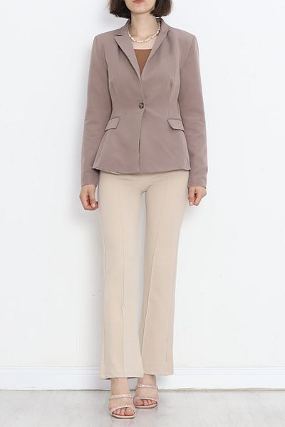 Moka Shopin MokaShopin Mink Blazer Jacket - 18851.1247