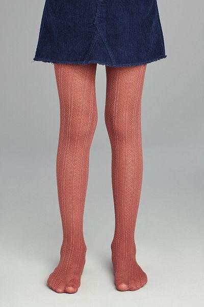 Penti Girl's Pretty Decor Cinnamon Pantyhose