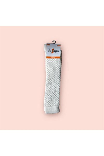 Design Socks Κάλτσες για κορίτσια με ανάγλυφο σχέδιο μέχρι το γόνατο