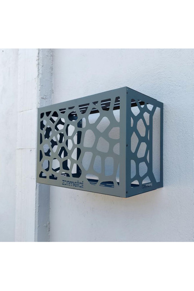 zonmetal Stone Klima Motoru Gizleme Kafesi RAL 7016 Antrasit  87x70x41 CM