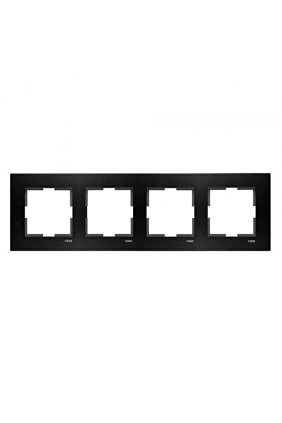 VİKO Artline Novella Quadruple Frame - Black