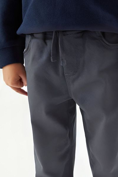 YAKAMEL Comfortable School Pants with Smoked Pockets and Waist Elastics for Kids