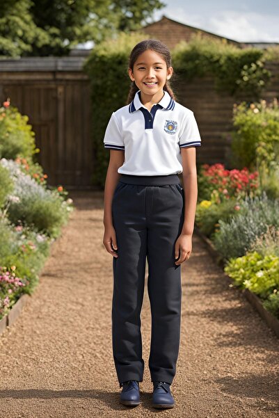 YAKAMEL Dječje školske pantalone sa efektom dima - za osnovnu i srednju školu...