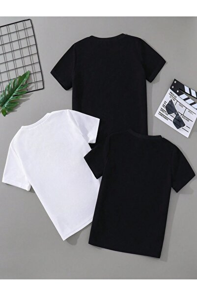 VASK Ünisex Çocuk Hazır 3'lü Paket Tişört