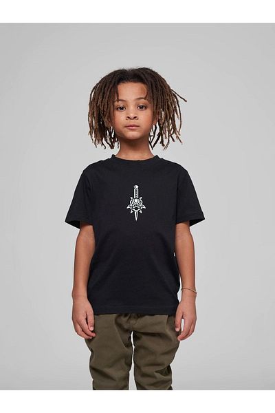 VASK Children's Oversize Unisex Split Skeleton Printed Cotton Crew Neck T-Shirt