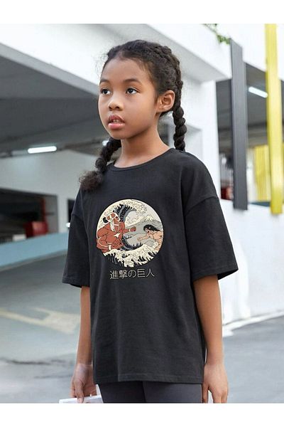 VASK Children's Oversize Unisex Titan Cotton Crew Neck