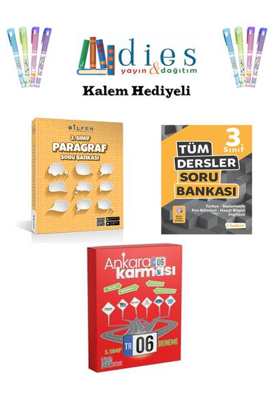 Bilfen Yayıncılık Bilfen Yayınları 3. Sınıf Paragraf + Tdm. Tüm Dersler + Ank...