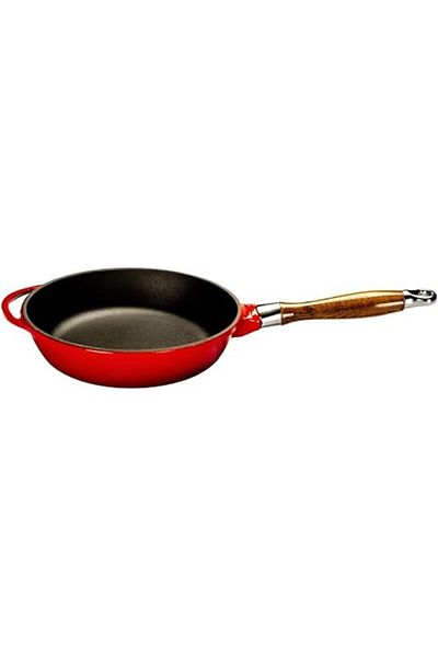 Lava 24 cm Red Red Metal Round Frying Pan with Glass Lid