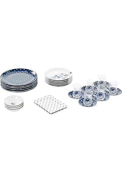 Porland Blossom 6-Person Breakfast Set - 30 Pieces 04POR034456