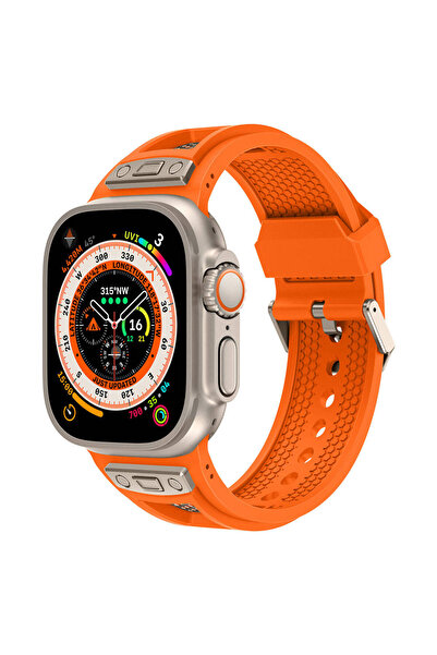 morfide ساعة Apple Watch Ultra 49mm المتوافقة مع الحبل Zore Krd-117 منقوشة من...
