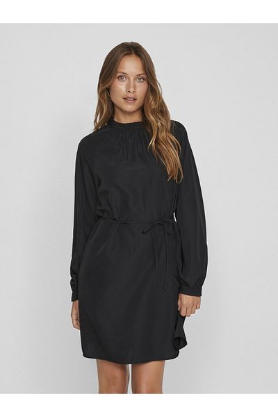 VILA Kurzes Kleid mit hohem Kragen