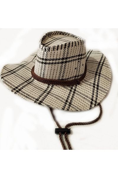 Betülce New Season Large Model Mink Color Straw Cowboy Hat
