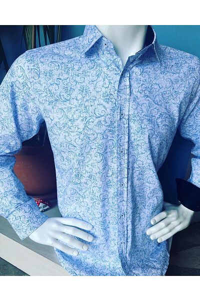 CLASSO printed long sleeve lycra shirt