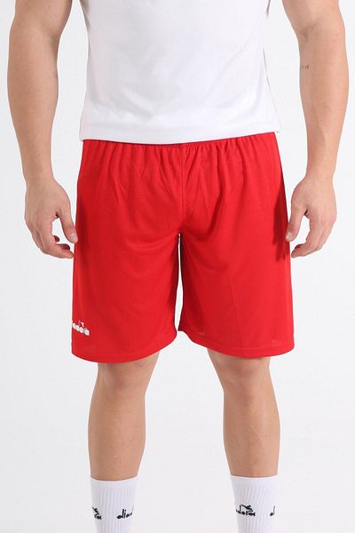 Diadora Εγκάρσιο καρό σορτς προπόνησης κόκκινο