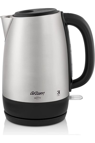 Arzum 1.7 Liter Electric Kettel 2200 Watts Stainless Stell Silver Color Model - AR3074