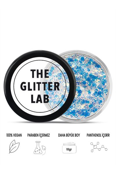 The Glitter Lab Shiny Gel Form - Gold Drama Glitter