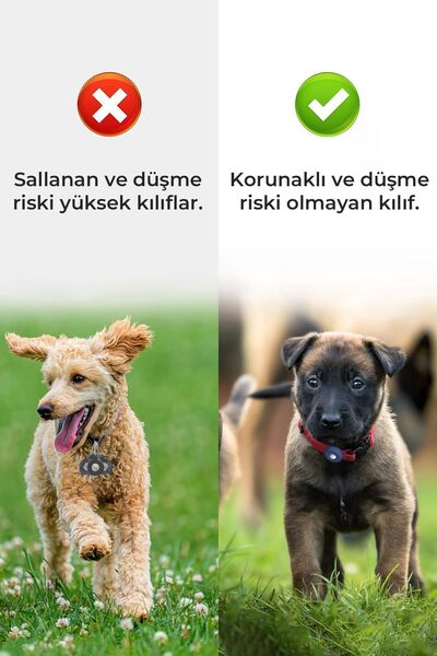 Genel Markalar Köpek Tasma Uyumlu Kılıfı Tam Koruma Klasik Yumuşak Soft Silikon