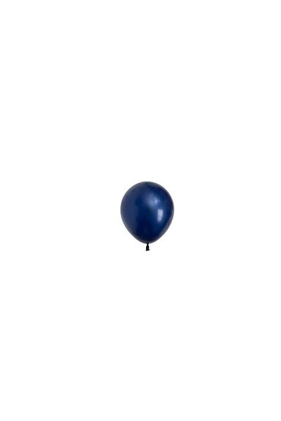 Ata Parti Dünyası Midnight Blue Colored 5 Inch Small Size Decoration Balloon - 10 Pieces