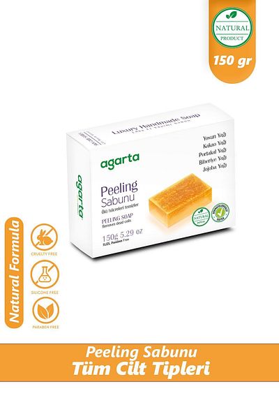 Agarta 150 gr Anti-Acne and Pimple Firming and Pumpkin Fiber Peeling Soap