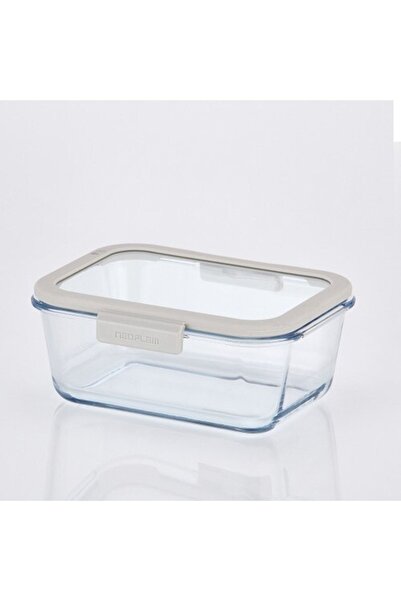 NEOFLAM Fika Glace Glass Storage Container Beige 4 Piece Set