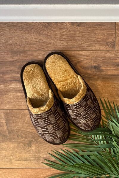 FUGA MODA Ανδρικές παντόφλες με σχέδιο τετράγωνων γραμμών Florida Taba