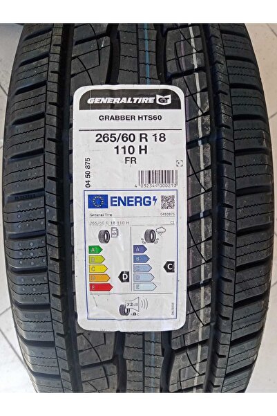 GENERAL 265/60r18 110h Fr Grabber Hts60 4x4 Suv Lastiği 2023 Üretim