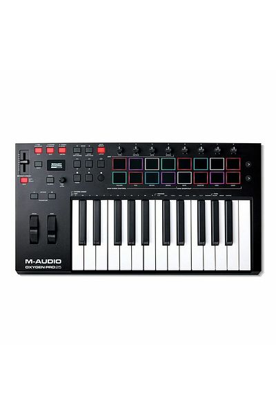 M-AUDIO Oxygen Pro 25 - أداة التحكم المتوسطة ذات المفتاح شبه الثقيل