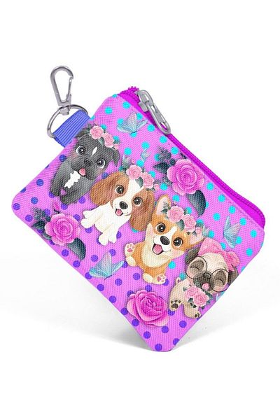 Coral High Pink Dog Coin Purse for Girl