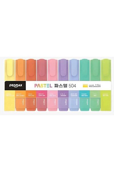 Tahtakale Hobi Penmax Pastel 10-Piece Marking Pen Set