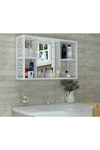 Remaks Aynalı Banyo Dolabı beyaz