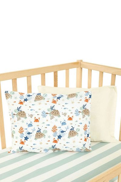 Little Dreams ebebek Turtle Patterned Set of 2 Pillowcases