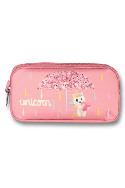 ÜMİT ÇANTA Τσάντα στυλό Unicorn με ροζ ομπρέλα - Τσάντα για κορίτσια Ümit